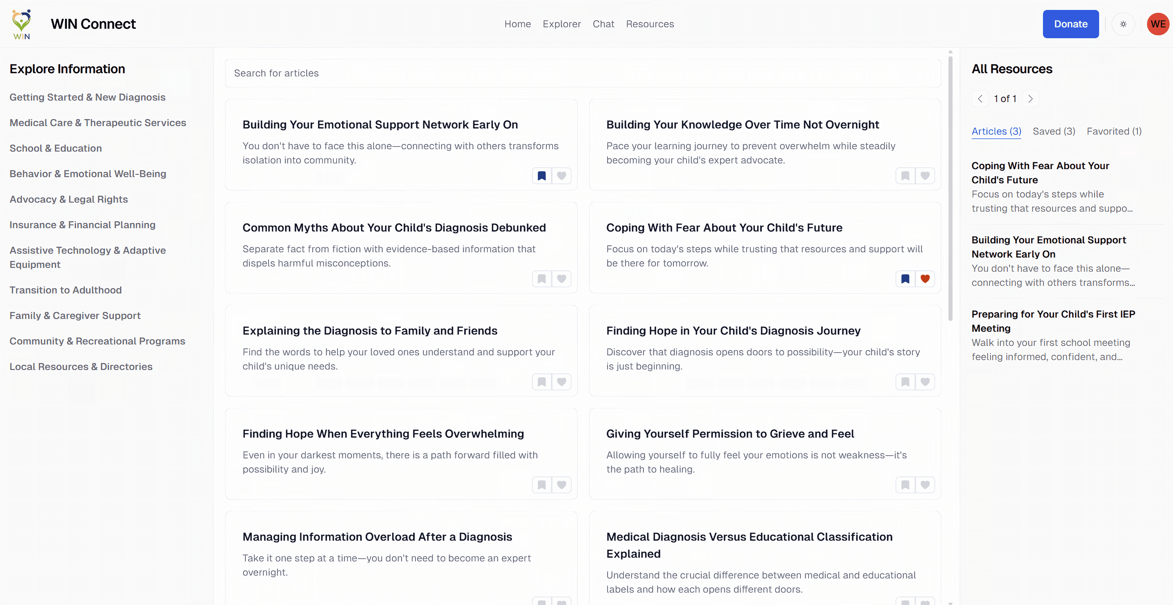 WINConnect app screenshot — click to play demo